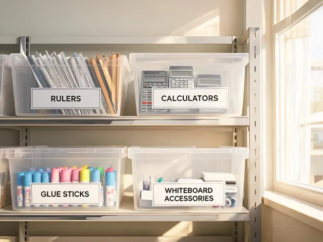 School district supply room