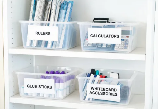 School district classroom supplies